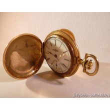 Illinois Pocket Watch Double Hunter Lever Set