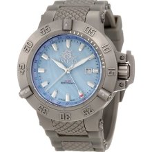 Invicta 1148 Subaqua Noma Iii Blue Platinum Dial Grey Polyurethane Watch