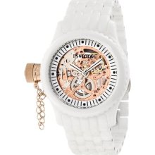 Invicta 1898 Russian Diver Mechanical White Ceramic Skeleton Ceramic Watch