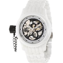 Invicta 1900 Women's Russian Diver Lefty Skeleton Dial Ceramic Mechanical Watch