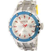 Invicta $1995 Men Reserve Specialty Silver Dial Grey Polyurethane Watch 10970