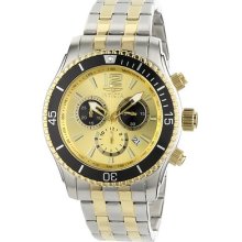 Invicta Men's 0622 Invicta Ii Chronograph 18k Gold-plated And Silver-tone Stainl