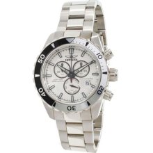 Invicta Men's 12444 Pro Diver Chronograph Stainless Steel Silver Dial Watch