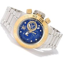 Invicta Men's Mid-Size Gold bezel-blue dial Subaqua Noma IV Watch ...