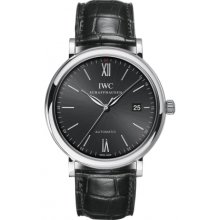IWC Portofino Black Dial Automatic Mens Watch IW356502