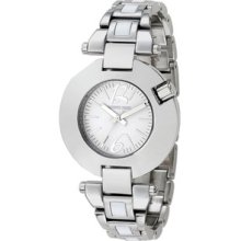 Jacques Farel Womens Fashion Stainless Watch - Silver Bracelet -