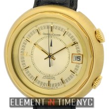 Jaeger-LeCoultre Vintage Collection Master Memovox Snowdrop Alarm 43mm 18k Yellow Gold