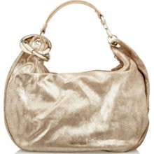 Jimmy Choo - Solar metallic brushed-leather hobo bag