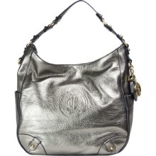 Juicy Couture Erin - Essentialy Everyday Leather Pewter Leather Handbag