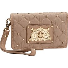 Juicy Couture Upscale Quilted Nylon $ Pieces Tech Wristlet Rich Camel