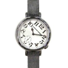 Katharine Hamnett White Dial Silver Steel Strap Ladies Watch Kh7096-b11