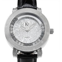 KC wa0056445 Brand New Diamond Interchangeable Leather Strap Quartz Watch