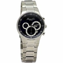 Kenneth Cole Men's Classic 3500 Series Kc9160 Silver Chronograph Analog Watch