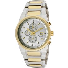 Kenneth Cole Watches Men's Chronograph Silver Dial Two Tone Stainless