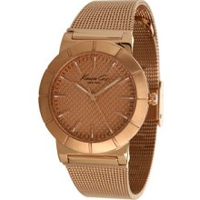 Kenneth Cole Women's Slim KC4908 Rose-Gold Stainless-Steel Quartz Watch with Rose-Gold Dial