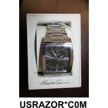 Kenneth Cole York Men's Classic Silver Bracelet Wrist Watch Kc3827