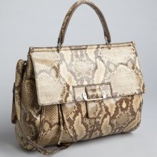 Kooba natural python snake embossed leather 'Aiden' convertible satchel