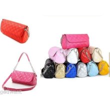 Korea Style Elegant Women Girls Round Chain Shoulder Handbag Satchel Clutch Bag