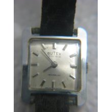 Ladies Butex Mechanical Rectangular Watch Swiss