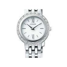 Ladies Citizen Eco-drive Silhouette Watch, 24 Diamonds, Ew9570-50d
