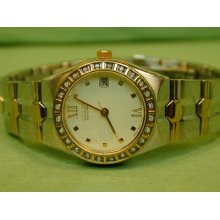 Ladies Citizen Eco Drive With 24 Diamond Bezel In Very Good Condition