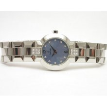 Ladies Concord Ss Blue Mop Dial Diamond Accents 'la Scala' Style 14.g4.1843.s