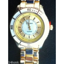 Ladies Geneva Goldtone & Stainless Steel Watch