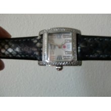 Ladies Michele Watch With Diamond Bezel & Dial-5atm