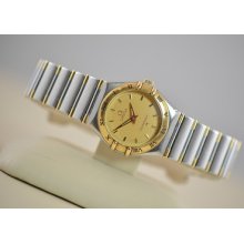 Ladies Omega Constellation Two Tone Swiss Quartz Stainless Steel