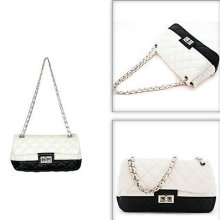 Ladies Shoulder Bag Sling Handbag Girls Crossbody Purse Clutch Black Small Chain