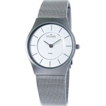 Ladies Skagen 233sss Stainless Steel Wristwatch Rrp Â£99 Uk Seller