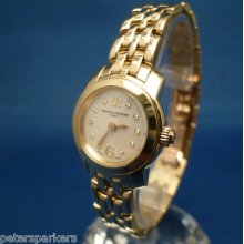 Ladies Solid 18k Gold Baume & Mercier Capeland Quartz Wristwatch