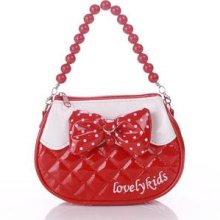 Ladies Sweet Girl Baby Packet Shoulder Bag Princess Beads Handbag Tote Purse