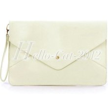 Lady Women Pu Envelope Clutch Shoulder Messenger Tote Purse Handbag Bag Purse