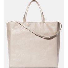 Lafayette 148 New York 'Anna' Leather Tote Driftwood