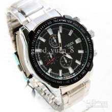 Large Dial Quartz Steel Watch Fashion Mens Watch Gift Mens Watch 154