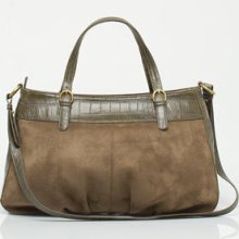 Le Chateau - Faux Suede Satchel