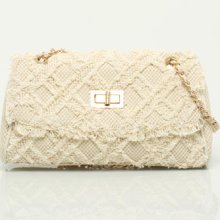 Le Chateau - Quilted Canvas Shoulder Bag