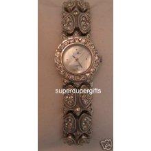 Le Mosa Crystal Silver Ladies Watch -