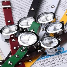 Leather Band Watches Stylish And Unique Punk Design Deluxe Vintage Punk Style