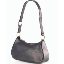 Leather L'il Hobo Handbag