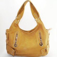 Light Brown Hobo / Cross Body Fashion Designer Shoulder Bag Handbag Purse