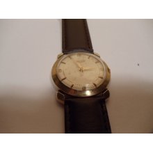 Longines 14k Solid Gold Manual Wing Mens Watch 1954