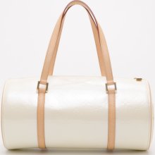 Louis Vuitton Cream Vernis Monogram Bedford Satchel