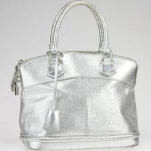 Louis Vuitton Silver Suhali Leather Lockit Bag