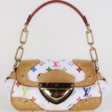 Louis Vuitton White Multicolore Monogram Marilyn Shoulder Bag