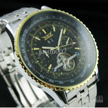 Luxury Men Automatic Tourbillon Stainless Watch Mechanical Sport Men