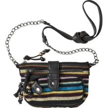 Mad Love Multistripe Crossbody Bag - Black