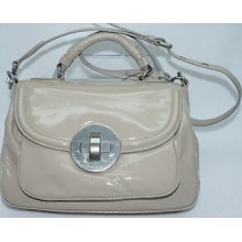 Marc By Marc Jacobs Exploded Dot Lock Petite Rue Stone Satchel Handbag Bag