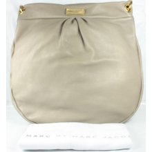 Marc Jacobs Classic Q Huge Hillier Hobo Bag Cement